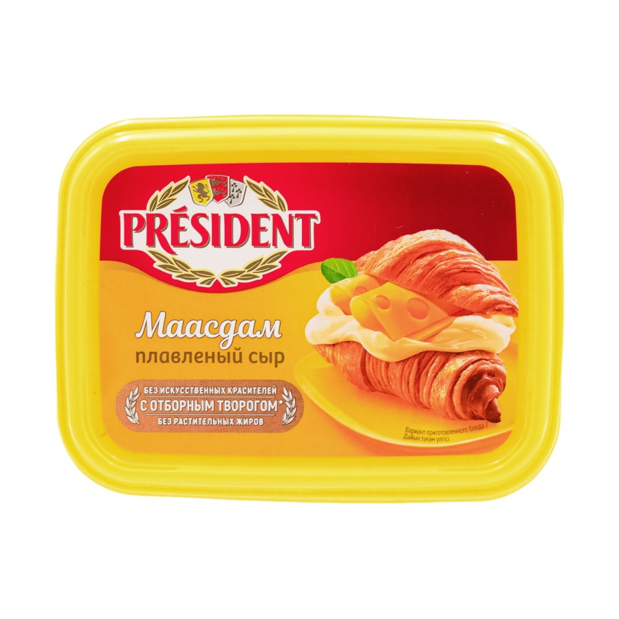 Сыр PRESIDENT плавленый маасдам 45% 200 г